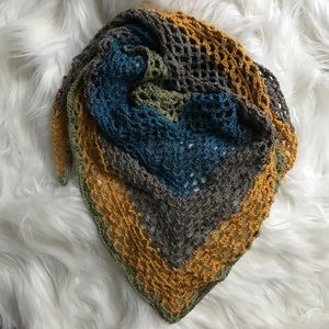 Handmade Crochet Triangle Scarf